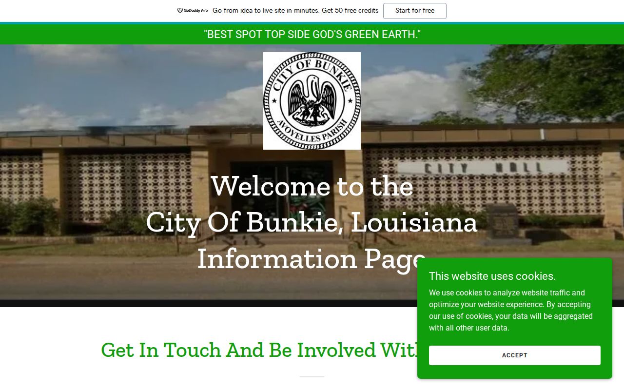 Bunkie city government contact listings for Bunkie warrant records