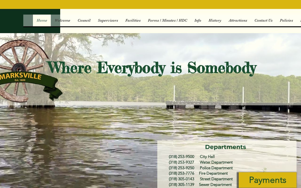 Marksville city offices and court contacts for Marksville warrant records